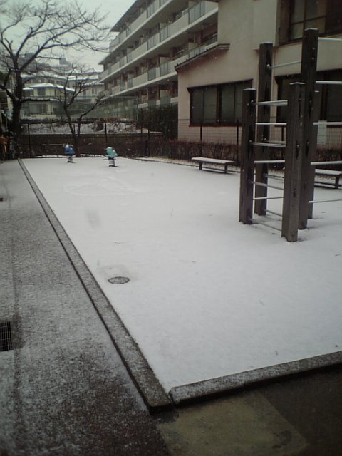 初雪。おーさぶ。