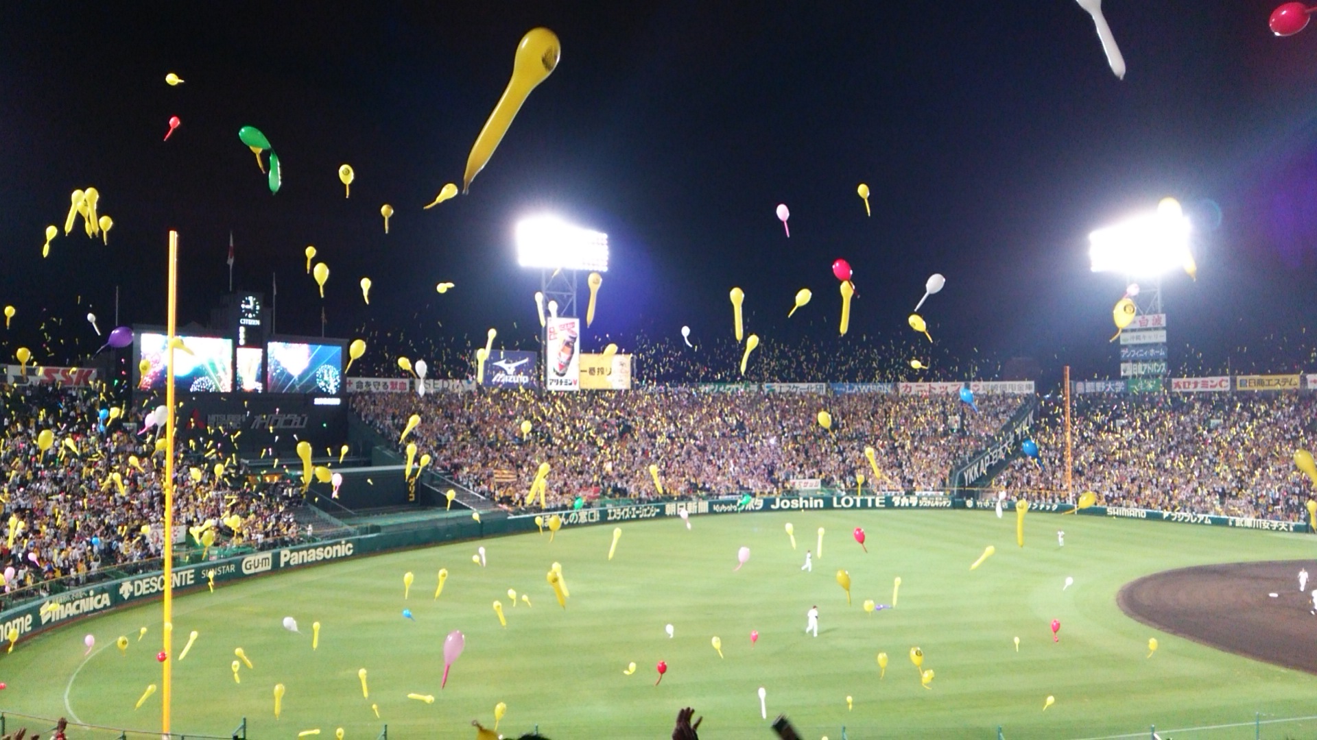 やっぱり京セラとは雰囲気が違う甲子園