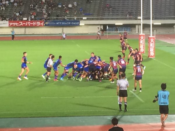 ラグビートップリーグの試合観戦