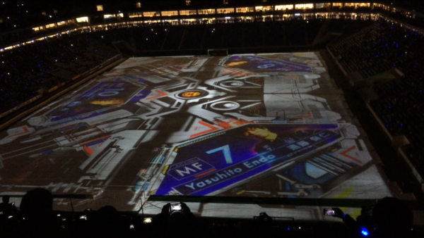 今季サッカー初観戦&プロジェクションマッピング