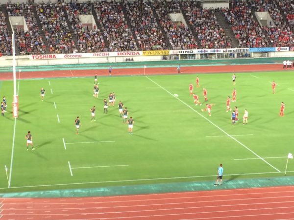 今、ラグビーが熱いんです。