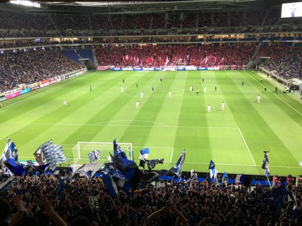 今年初のサッカー観戦